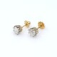 Caravanas antiguas en oro 18k y brillantes Caravanas antiguas en oro 18k y brillantes
