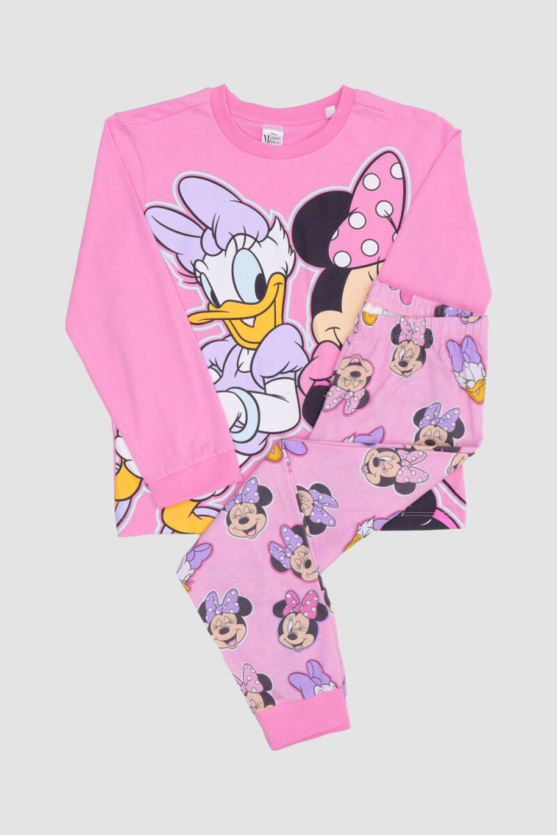 Pijama infantil minnie daisy - Rosado 