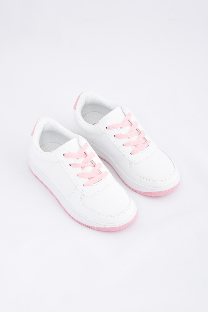 Zapatilla deportiva Blanco Y Rosa