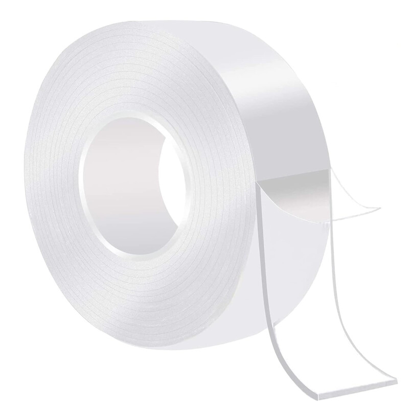 Cinta Adhesiva Doble Faz Transparente Blanco