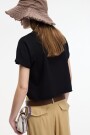 Camiseta crop Negro