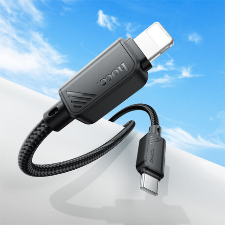 Cable de Datos HOCO X113 USB-C a Lightning Negro 1mt Cable de Datos HOCO X113 USB-C a Lightning Negro 1mt