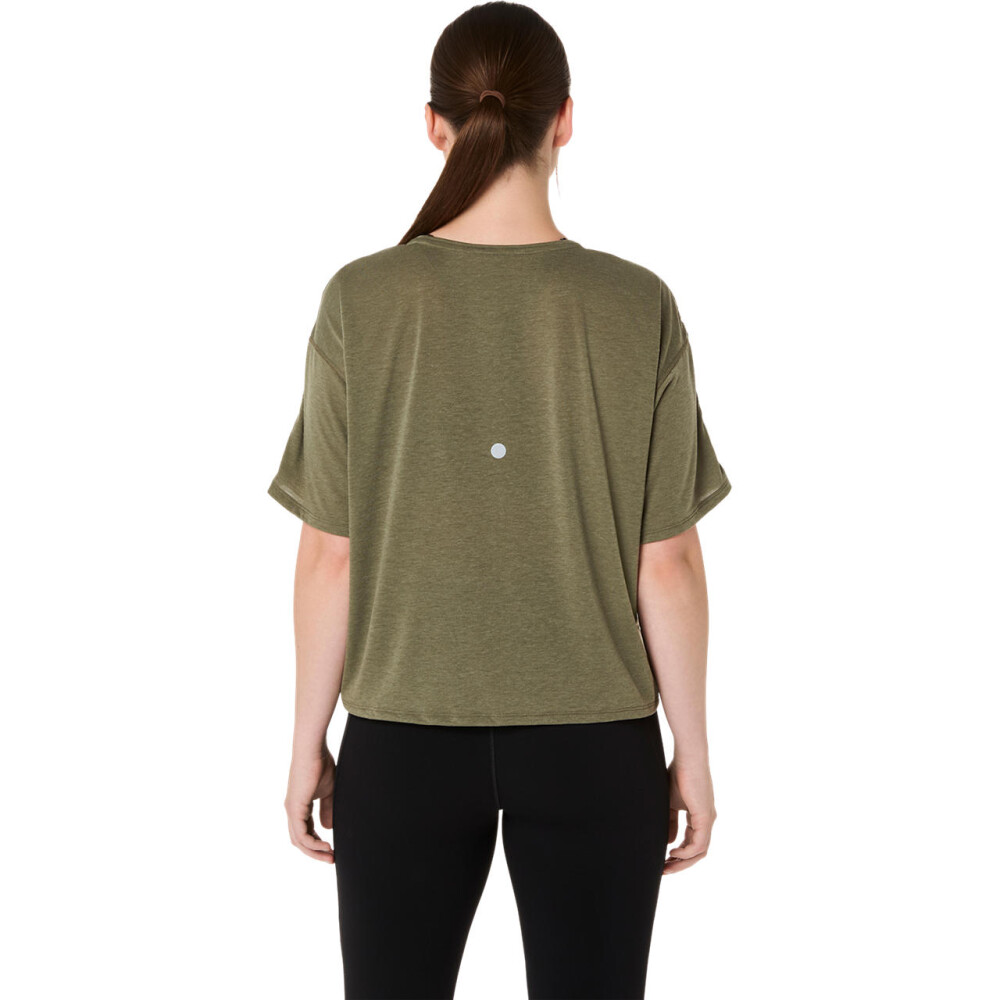 Polo Running Nagino Run Adjustable SS Top Mujer Dark Olive