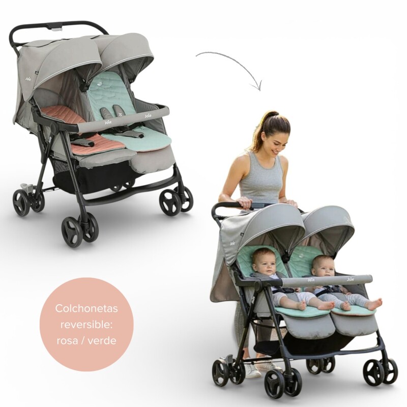 Cochecito Doble Aire Twin Para Mellizos o Hermanos Joie Cochecito Doble Aire Twin Para Mellizos o Hermanos Joie