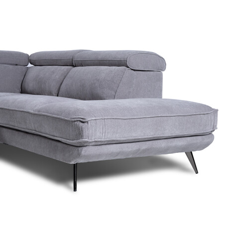 Rinconera Versatile - Tela Microfibra - Chaise Derecho 6686-7 Gris