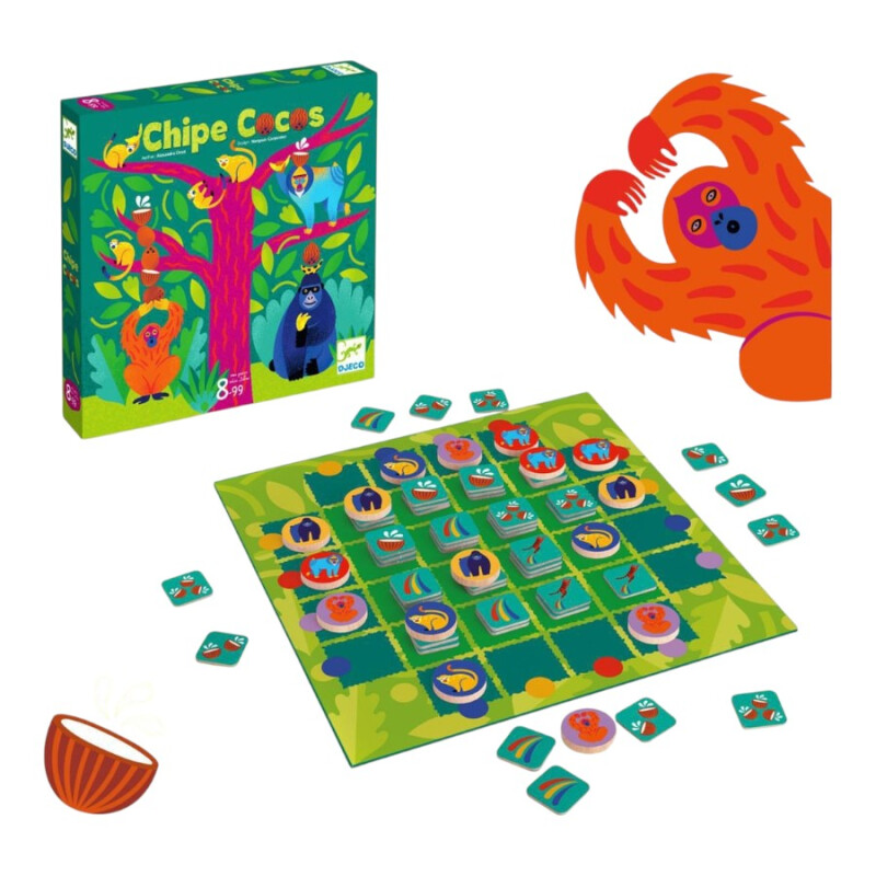 Juego de caja Chipe Cocos Djeco Juego de caja Chipe Cocos Djeco