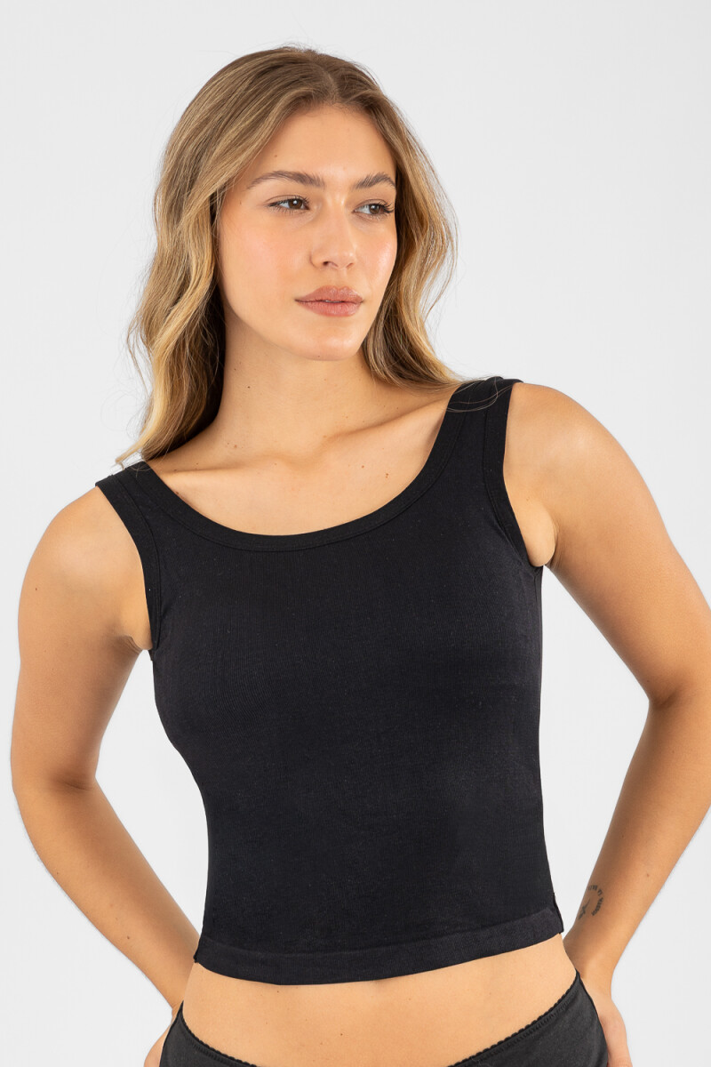 Camiseta bretel ancho - Negro 