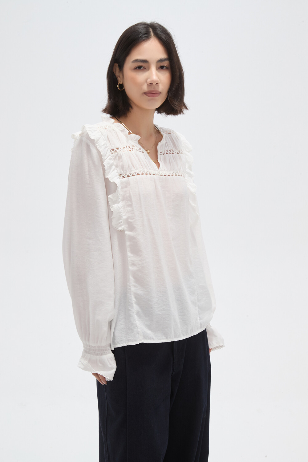 Blusa Tiren Marfil / Off White