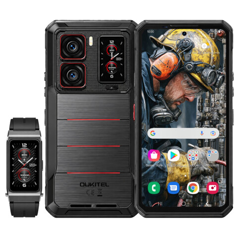 Celular De Trabajo Oukitel Resistente Wp300 5g 36(12+24)gb 512gb 16000mah CEL OUKITEL WP300 5G 12/512GB NEGRO
