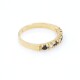 Anillo medio sin fin zafiros y brillantes con engarce 4 puntas Anillo medio sin fin zafiros y brillantes con engarce 4 puntas