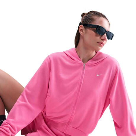 Abrigo Nike Sportswear Chill Terry Loose Full-Zip French Terry Hoodie de Mujer Rosado