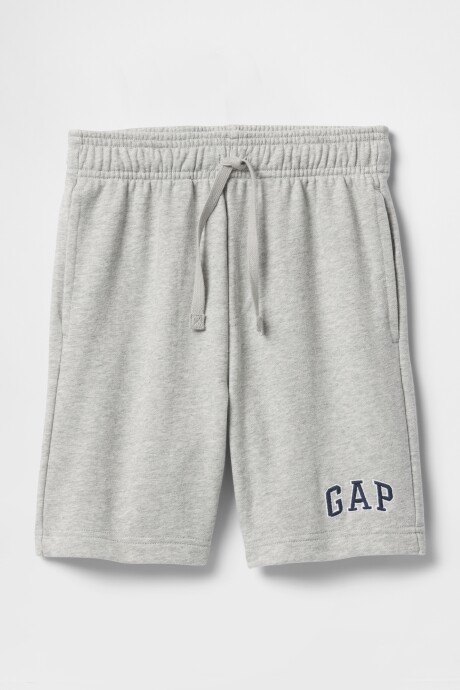 Short Deportivo Logo Gap Niño Light Heather Grey