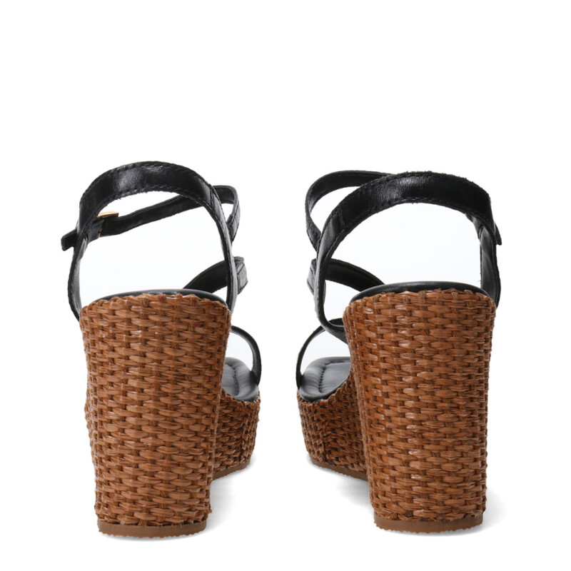 Sandalias de Mujer Bottero Plataforma Negro
