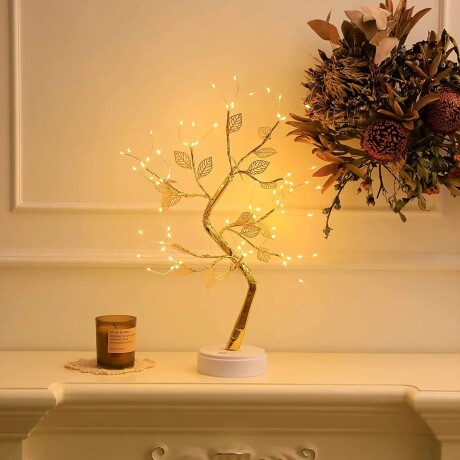 Lámpara Árbol Mágico Luces Y Hojas