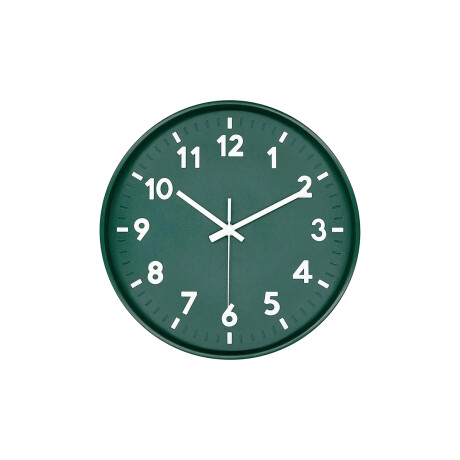 Reloj de pared 30 cm diámetro en colores Verde