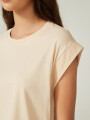 Remera Alisma Beige Claro