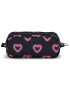 Large Accessory Pouch Happy Hearts Black