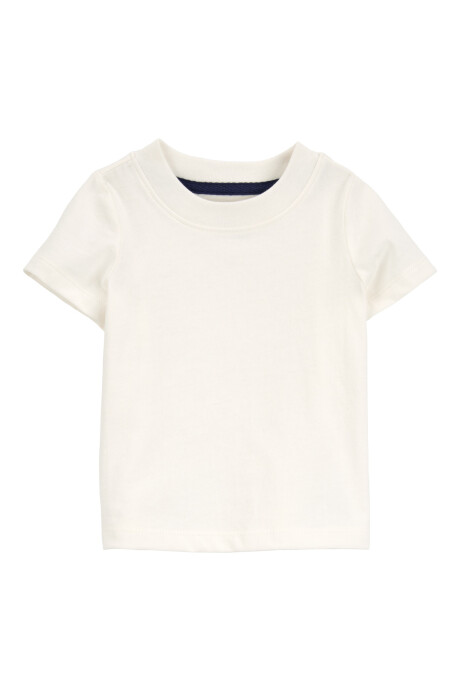Set dos piezas de algodón, enterito corto y remera, diseño anclas Sin color