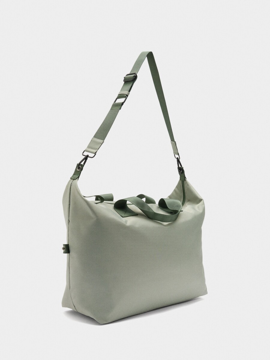 Bolso De Fin De Semana De Nylon gris