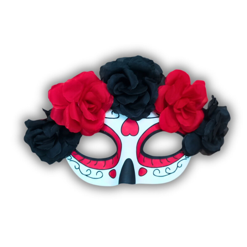 Máscara Media Cara Pintada / Catrina Máscara Media Cara Pintada / Catrina