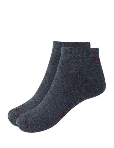 SOQUETE FINO - PACK X 3 Gris