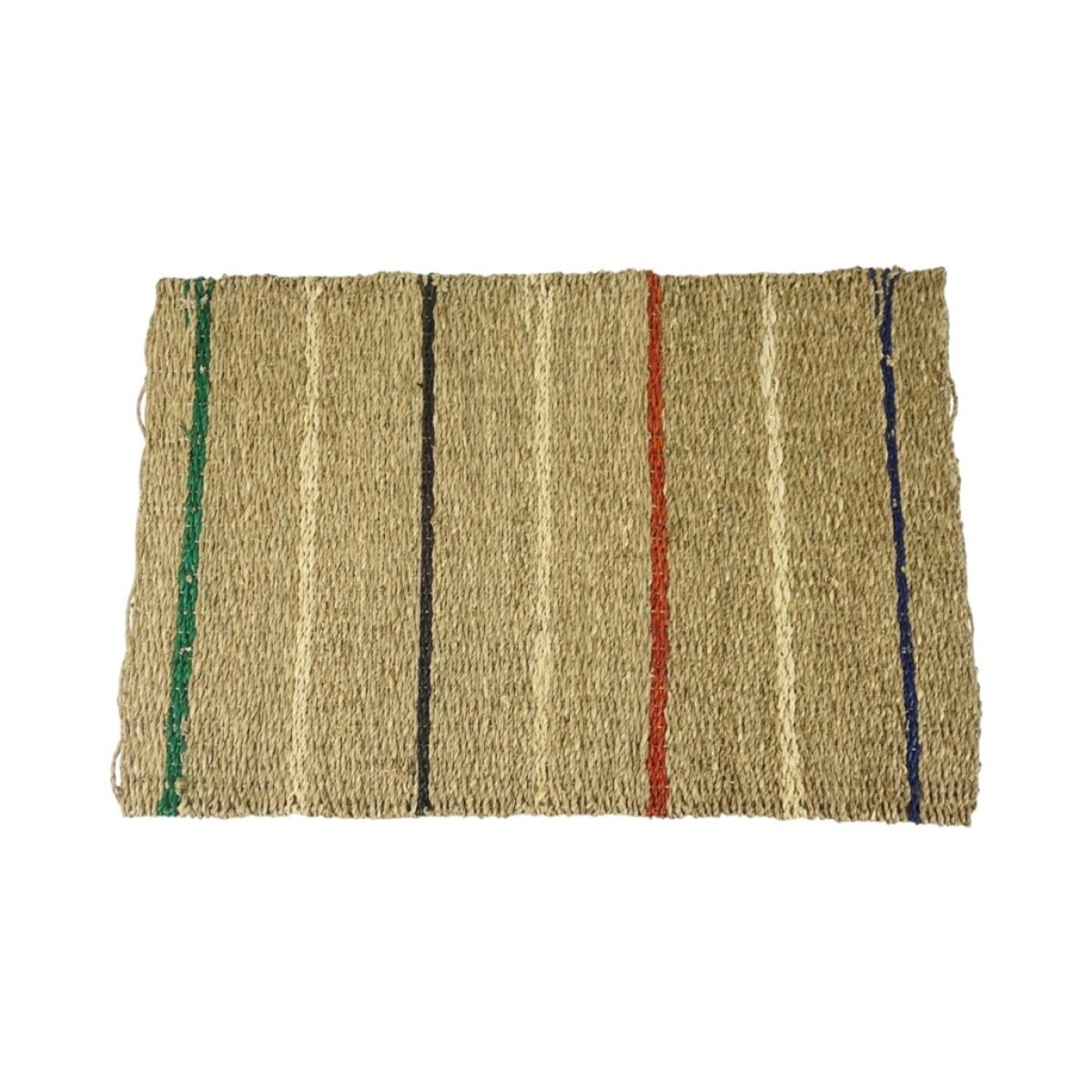 ALFOMBRA RECT. RAYAS SEAGRASS 80X50CM MULTICOLOR 