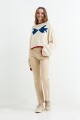 Sweater tejido jacquard peces CRUDO