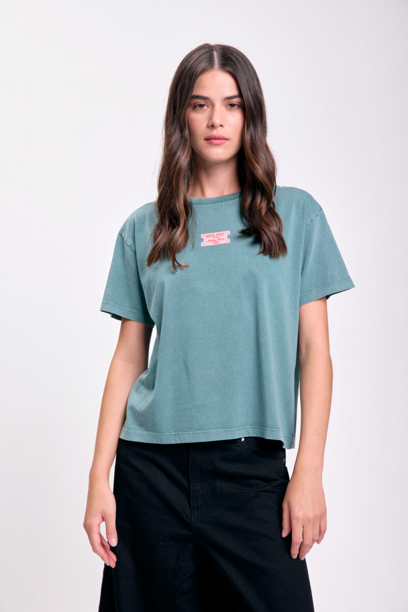 Remera estampa - Verde 