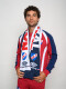 BUFANDA Nacional Hombre Azul Marino, Blanco, Rojo