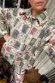 CAMISA ONDA PRINT LUDIKA Blanco