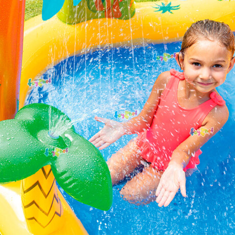 Piscina Intex Centro Juegos Inflable Con Rociador Inx057444