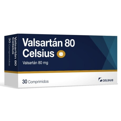 Valsartán 80 Mg X30 Comprimidos Celsius Antihipertensivo Valsartán 80 Mg X30 Comprimidos Celsius Antihipertensivo