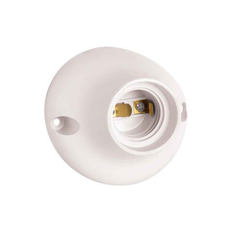 Receptáculo curvo E27 blanco C76416