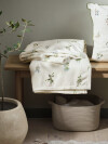 Manta throw ENGSOLEI 130x170 fleece blanco/verde Manta throw ENGSOLEI 130x170 fleece blanco/verde