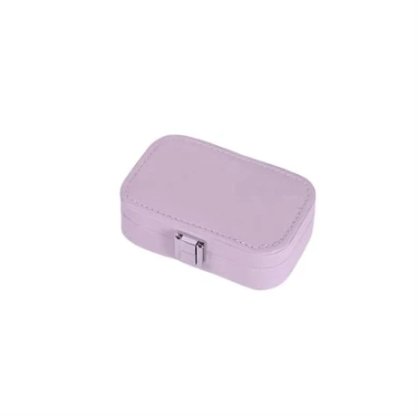 Joyero rectangular con hebilla 15 cm x 10 cm x 4,5 cm Lila