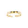 Brazalete Jaipur-Plata Rodinada con micra oro 18k-Piedra Labradorita-BR2004 Conpiedra
