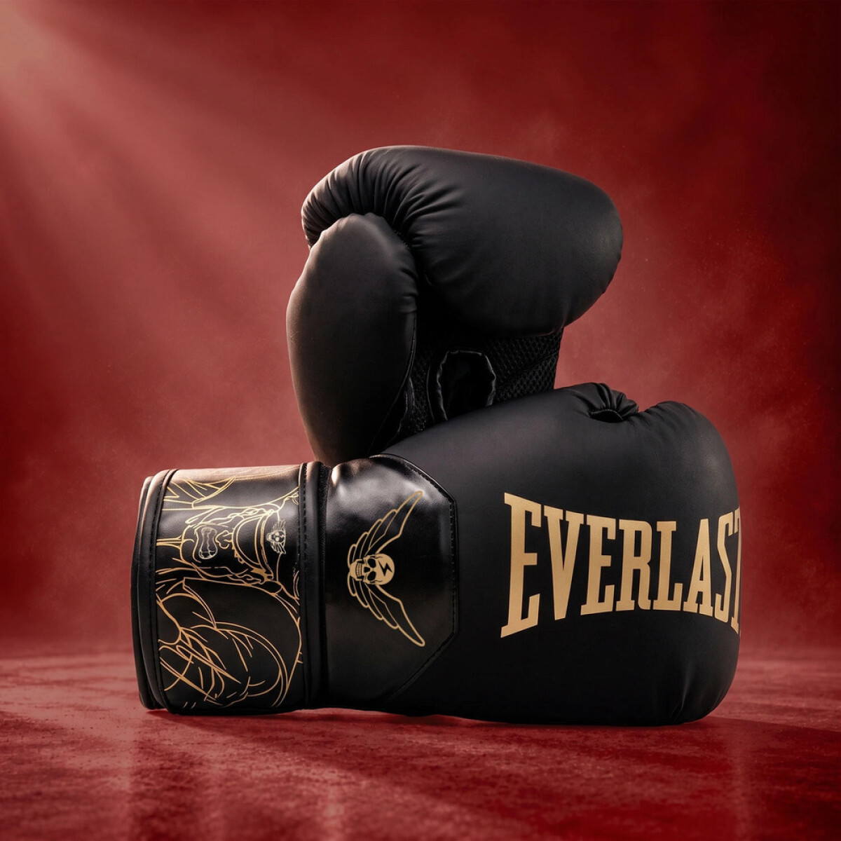 GUANTE BOX EVERLAST-SF BISON BK 16 OZ - NEGRO 