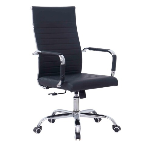 Silla Ooficina Negra Poliuretano ETIMEL Silla Ooficina Negra Poliuretano ETIMEL