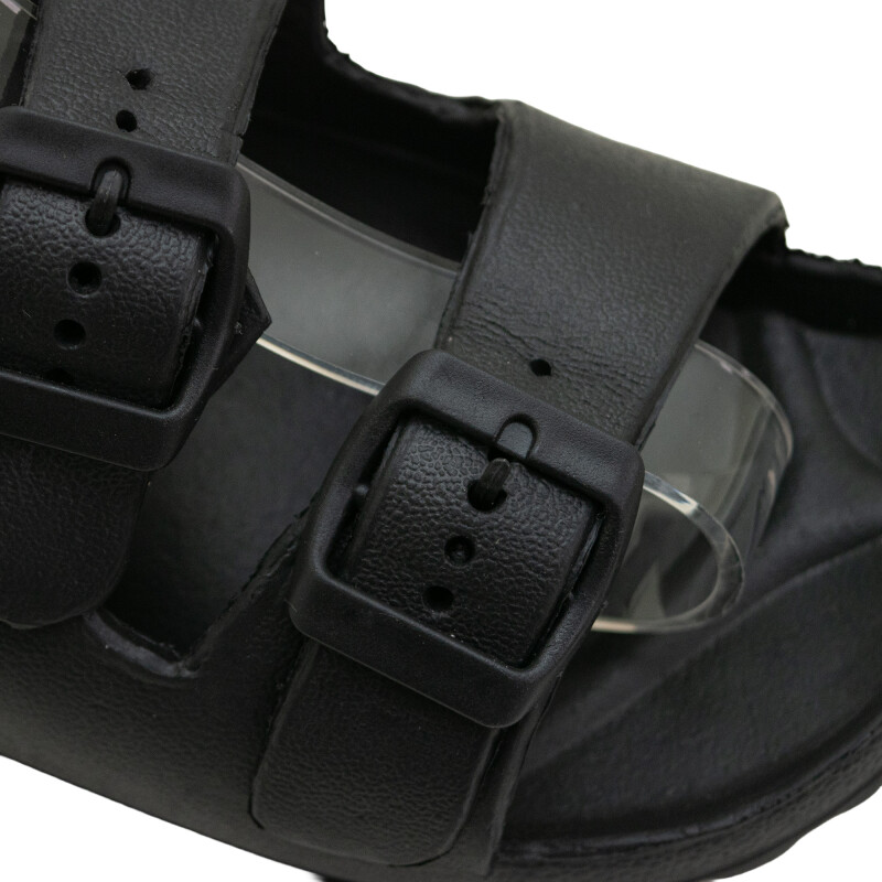Sandalias The Brooklyn Haus Chinela 2 hebillas de Hombre - YF28M Negro