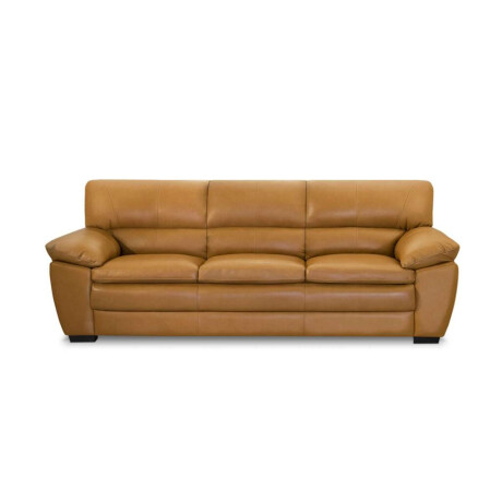 Sillon %100 Cuero 3 Cuerpos Premium Camel