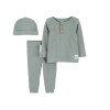 Primera Muda Carters tres piezas Remera botones Verde Avión