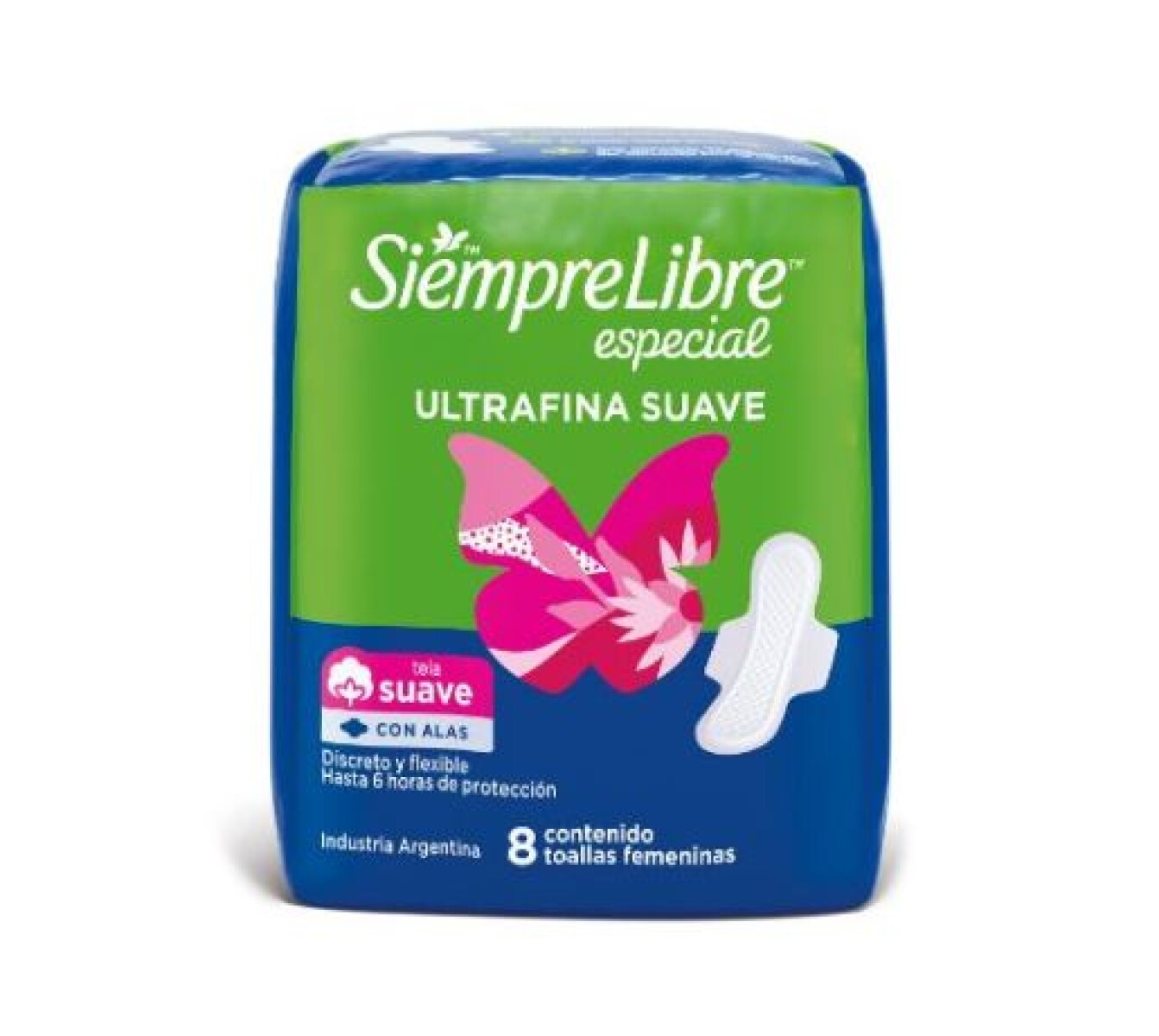 Siempre Libre Especial Toallitas Ultrafina Suave 8 Unidades – Higiene y Comodidad