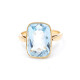 Anillo En Oro 18K Con Aguamarina Anillo En Oro 18K Con Aguamarina
