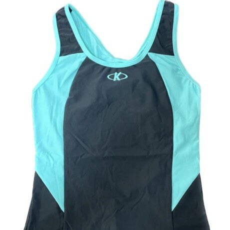 Malla de Natación Dama Knex NEGRO-TURQUESA