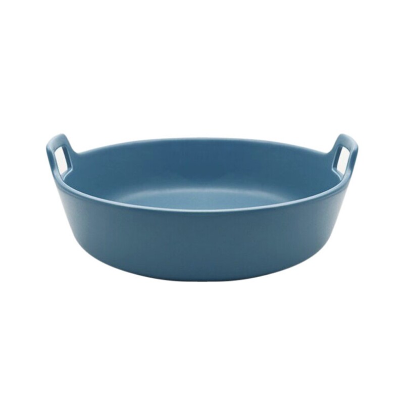 Ensaladera Selecta en cerámica con asas 24x23x9cm Azul