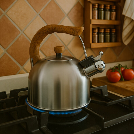 Caldera inox con silbato 4 lts. Caldera inox con silbato 4 lts.