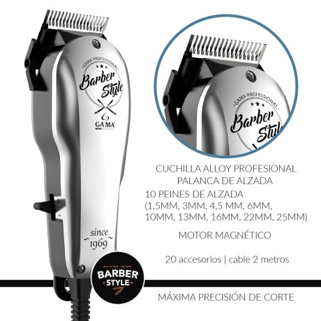 Combo Gama Italy Trimmer GT527 con Afeitadora y Corta Barba 001