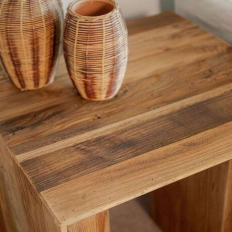 Mesa Auxiliar Rústica Madera Reciclada