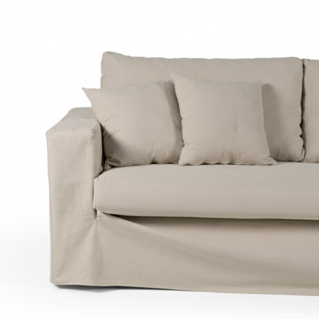 Sofá Moscow con Funda - Tela Rústica - 3 cuerpos TD5263-1636 (Capuccino)