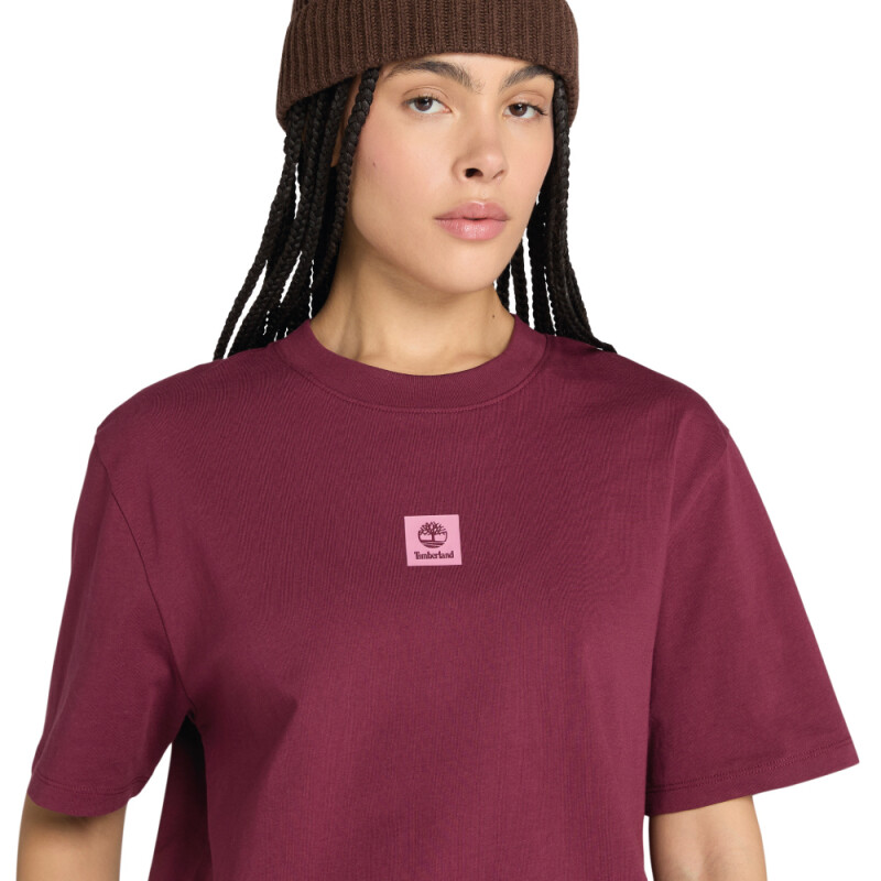 Polo Stack Mujer Burgundy